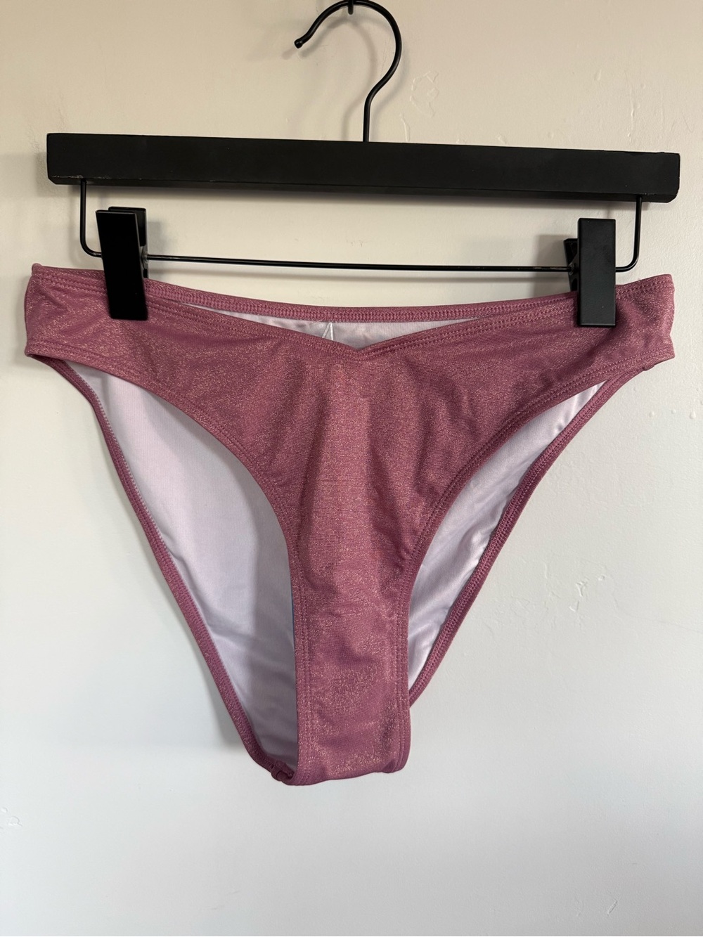 NWT Cupshe Shimmering Tide Pink Bikini Bototms Size Medium